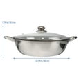 thumbnail image 2 of KAKOWELY Multifunctional Induction Cooker Pot Stainless Steel Dual Hot Pot Cookware Cooking Pots with Lid (32cm),12.6"X12.6"X3.54", 2 of 4