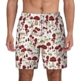 thumbnail image 2 of Goofa Mushroom Printed Men's Swim Trunks Board Shorts Quick Dry Mens Swimming Trunks with Compression Liner,Breathable Fit Hawaii Beach Shorts-Large, 2 of 9