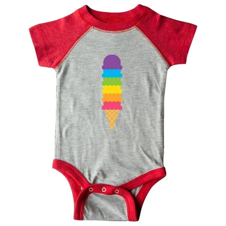

Inktastic Rainbow Ice Cream 2 Gift Baby Boy or Baby Girl Bodysuit