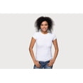 thumbnail image 3 of Women's 4 Pack Black, White, or Assorted Soft Fabric Solid Crew-Neck T-Shirt from Emprella - 2XL, 3 of 5
