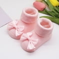 thumbnail image 4 of BOBOGOJP Baby Booties Newborn Baby Hand Crochet Knit Boots Infant Soft Cozy Warm Shoes for Toddler Girls Boys Light Pink for Size One Size, 4 of 6