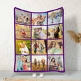 thumbnail image 3 of Custom Photo Collage Blanket for Family, Customized Bed Blanket with 10 Pictures & Text for Best Friends Kids Personalized Your Own Photos on Throw Blanket for Birthday Memorial Gifts A Blankets, 3 of 5