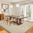 thumbnail image 4 of Garvee 5'x7' Modern Border Area Rug Solid Neutral Rug, Washable Non Slip Soft Accent Carpet for Living Room Bedroom Home Decor, Camel, 4 of 8