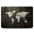 thumbnail image 2 of Funda izÜg Carcasa MacBook Air 13 pulgadas A2337 M1 A2179 A1932 Mapa Negro Satén bordado, 2 of 6