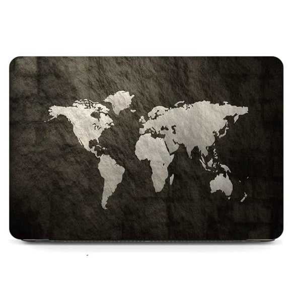 Funda izÜg dura, carcasa compatible con MacBook AIR 13 M2 modelo A2681 Diseño Mapa negro