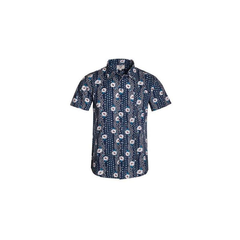 Hawks Bay Men's Floral All Over Print Pocket Front Woven Button Up ...