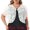White, variant on DARING DIVA Women's Plus Floral Lace Bolero Shrugs Short Sleeve Cardigans 1X Black