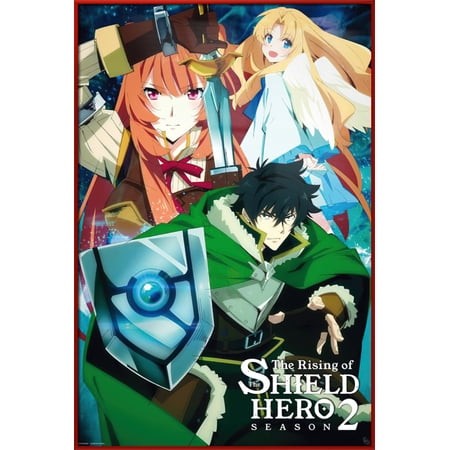 The Rising Of The Shield Hero - Season 2 - Framed Anime Poster (Regular) (Red Plastic Frame)