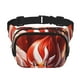 thumbnail image 1 of Balery Red Leaf Flame Fox Mochila Cinturón para Mujeres y Hombres, Bolsa de Cintura Impermeable de Doble Capa con Correa, 1 of 9