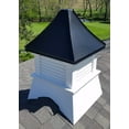 thumbnail image 3 of Accentua Yosemite Cupola, 24 in. Square, 38 in. High, Composite Vinyl with Black Aluminum Roof, 3 of 5