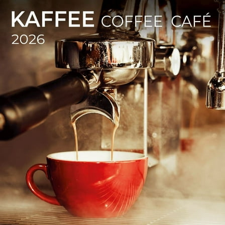 Tushita Publishing, Coffee 2026 Wall Calendar, 11.81'' X 11.81'', 12-Month Calendar with Stapled Binding
