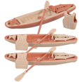 thumbnail image 1 of 1 Set Plastic Canoe Decor Rustic Plastic Boat Model Tabletop Small Plastic Boat Decor, 1 of 4