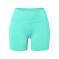 thumbnail image 5 of Pantalones cortos sin costuras para mujer - Pantalones cortos de yoga de cintura alta - Nailon/spandex, XS-XL - Elásticos en 4 direcciones, realzan las caderas, 5 of 5