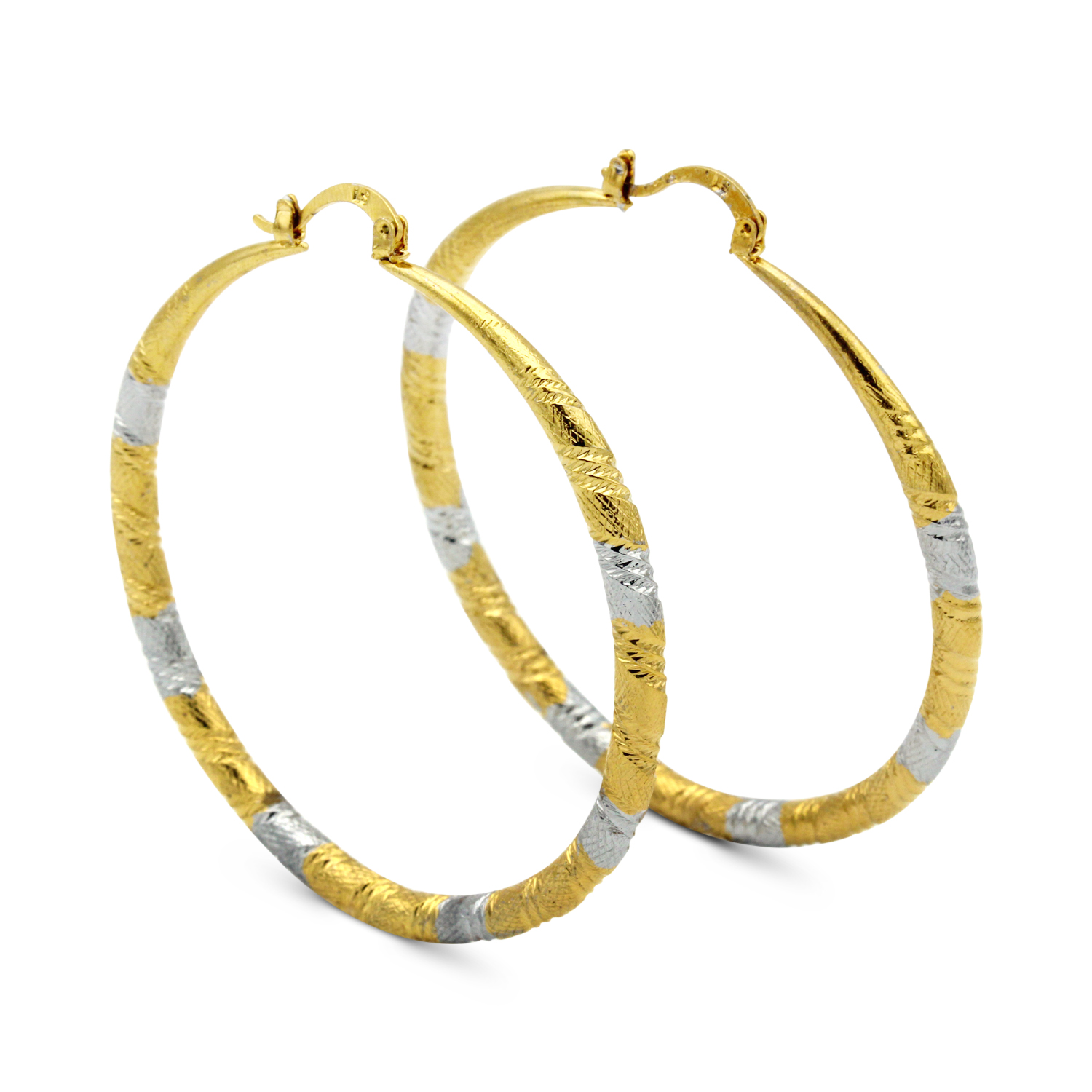 Silver tone hoop earrings various designs /& sizes