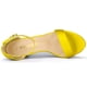 thumbnail image 5 of Sandalias Tacones Chunky Allegra K Correa Tobillo Punta Abierta Amarillo 36, 5 of 7