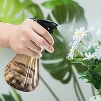 Watering Spray Bottle,1500ml Pressure Sprayer, Adjustable 360° Nozzle with 2 Modes (Mist/Jet),Portable Garden Sprayer for Plants/Cleaning,Transparent Body,Ergonomic Handle,Durable Plastic Kettle
