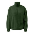 thumbnail image 5 of Cute Tops for Women Women's Solid Sweatshirt Women's Long Sleeve Half Zip Pullover Sweatshirt Casual Athletic Top Fashion Workout Shirt For Fall Winter Comfort, 5 of 5