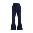 thumbnail image 2 of Tdoqot Women's Seamed Flare Jeans- High Rise Summer Casual Denim Pants Dark Blue Size 8, 2 of 6