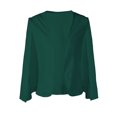thumbnail image 6 of haxmnou womens cape blazer split sleeve open front casual jacket coat formal workwear green xl, 6 of 9