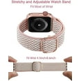 thumbnail image 3 of Wealizer 2 Packs Apple Watch Bands Stretchy 41mm 38mm 40mm 45mm 42mm 44mm for Women Men, Adjustable Sport Elastic Solo Loop Strap Soft Nylon Wristband for iWatch Series SE 7 6 5 4 3 2 1, 3 of 6