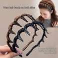 thumbnail image 3 of Retro High Skull Pearl Headband, Vintage High Cranium Hairband with Anti- Teeth, Elegant Beaded Head Band for Women's Fashion & Daily Wear, Fashion Hair Accessories,Navy, 3 of 7