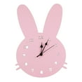 thumbnail image 1 of Reloj de pared BLESIY conejo moderno Silencioso sin tictac decoración de madera, 1 of 8