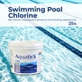 thumbnail image 3 of Aquatick Pool Shock 68% Calcium Hypochlorite – 25 LB Chlorine Granules for Swimming Pool, Spa & Hot Tub – Fast-Dissolving Algaecide & Bacteria Eliminator – Powerful Pool Sanitizer Clean & Clear Water, 3 of 8