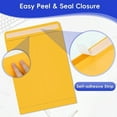 thumbnail image 4 of 25 Pack 9 x 12 Catalog Mailing Envelopes Self-Seal Brown Kraft Manilla Envelopes Letter Size for Mailing Organize storage Home Office Busin, 4 of 9
