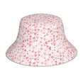 thumbnail image 3 of Daiia Cute Hand Drawn Hearts Pattern Bucket Hat - Trendy Cotton Sun Hat for Beach, Golf, Fishing - Fun Outdoor Vacation Boonie for Men and Women, 3 of 9