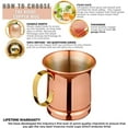thumbnail image 5 of Pure Copper Beer/Milk Mug,Handcrafted Cup,,Drinkware Tableware X2 I500085051, 5 of 6