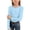 0-Light Blue783, variant on Hienoo Girls Long Sleeve Ribbed T-Shirt Casual Solid Stretch Crew Neck T Shirt, Sizes 5-14