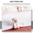 thumbnail image 3 of Attaches de Couette Clip 12 Pcs Rose Abs Clip Rectangulaire pour Design Sans Aiguille, 3 of 8