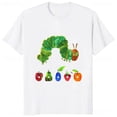 thumbnail image 3 of The Very Hungry Caterpillar Cartoon Printed Tshirt Summer Style Casual Fashion Couples Clothing Y2K Harajuku Unisex Tees, 3 of 9