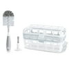 Munchkin® Baby Bottle & Small Parts Cleaning Set, Includes High Capacity Dishwasher Basket & Bristle™ Bottle Brush, Gray