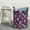 thumbnail image 6 of Fuzoiu cartoon Skull rainbow space Print Circular Hamper,Laundry Basket with Handle,Collapsible Laundry,Dirty Clothes Storage Basket,for Bedroom Bathroom Dorm Living Room-Medium, 6 of 6