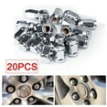 20 Pcs Bulge Lug Nuts 12x1.5 Chrome for Ford Escape Fusion Focus
