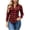 Red, variant on Besolor Button down Shirts for Women Plaid Long Sleeve Lapel Shirt Slim Fitting Business Casual Tops(X-Large,Yellow)