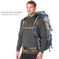 thumbnail image 4 of Mochila de senderismo Loowoko, impermeable, 50 litros, para acampar con funda para lluvia, 4 of 6