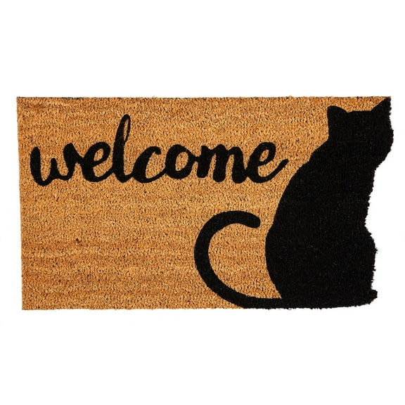 Evergreen Floor Mat & Doormat, Black/Brown, 16 In X 28 In