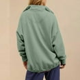 thumbnail image 5 of Uqiangy Pullover Sweatshirt Shewin Hoodies For Women Long Sweatshirt Plain Sweatshirt Women Oversized Long Sleeve Loose Fitting Long Sleeve Tops For Women Plain Sweatshirt Green L, 5 of 9