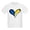 White, variant on CafePress - Love Ukraine Heart T Shirt - Light T-Shirt Kids XS-XL