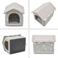 thumbnail image 3 of Casa de cama para mascotas Jiupety, acogedora, interior/exterior, S, para gatos y perros, 3 of 6