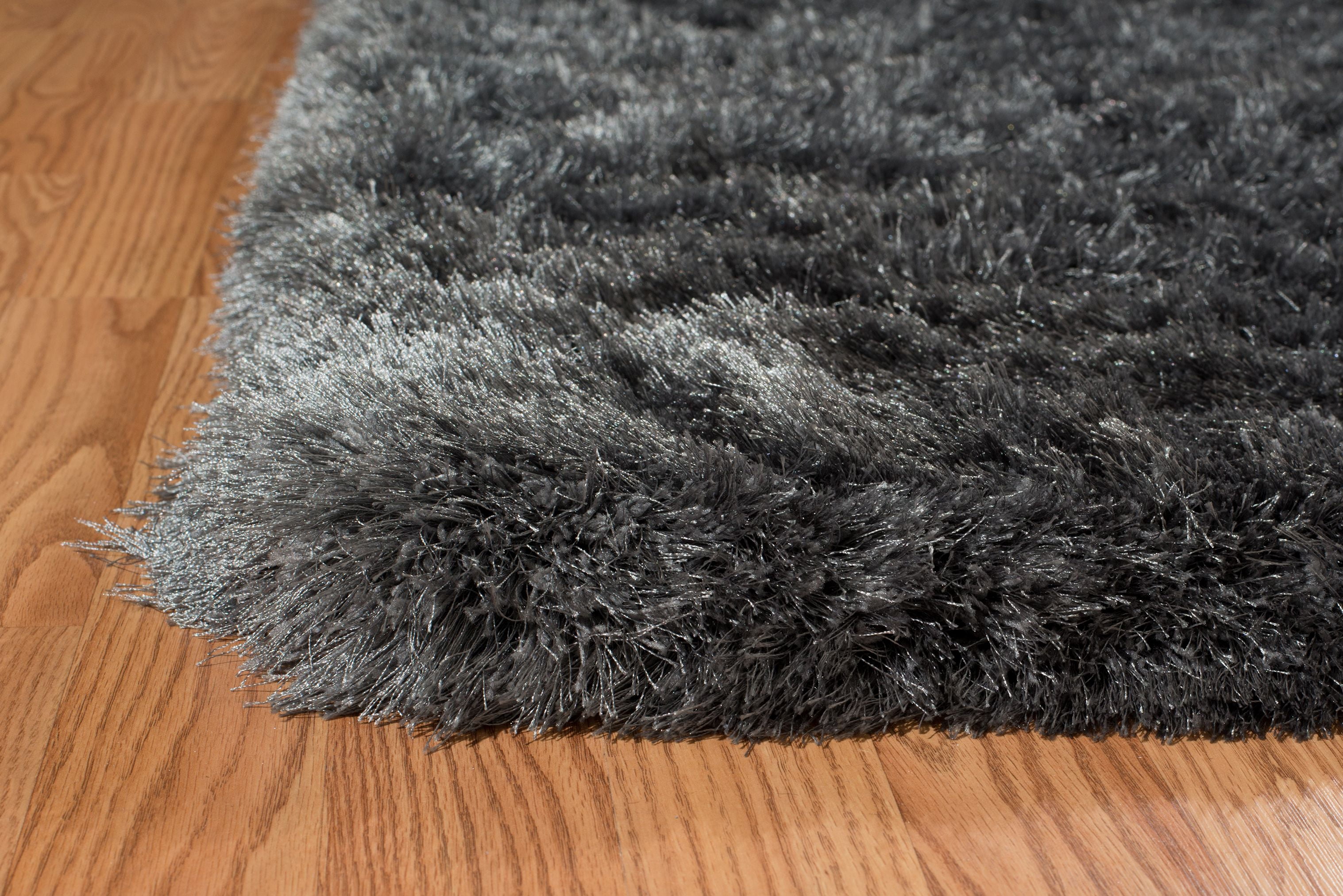 United Weavers Benella Siena Dark Grey Woven Polyester Shag Area Rug