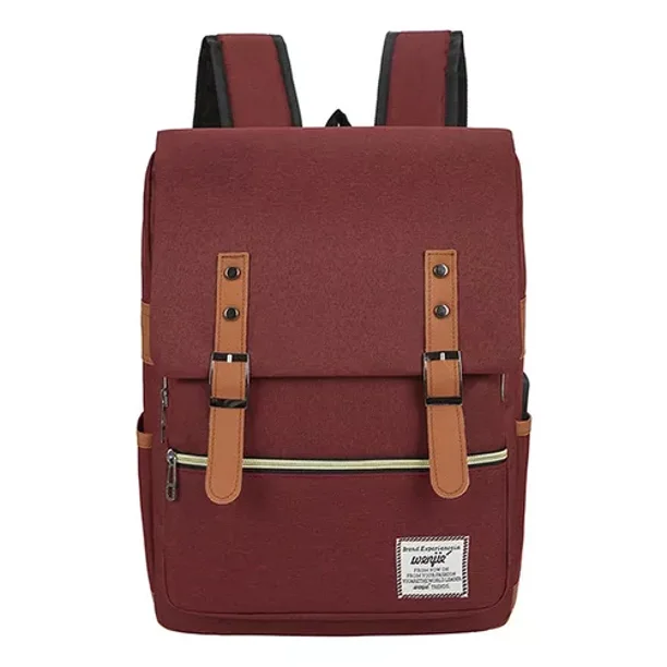 Mochila para viaje ligero con puerto USB para Computadora portátil repelente al agua vintage antirrobo para Laptop Gran Capacidad Diseño Impermeable Duradero Cómoda y Segura