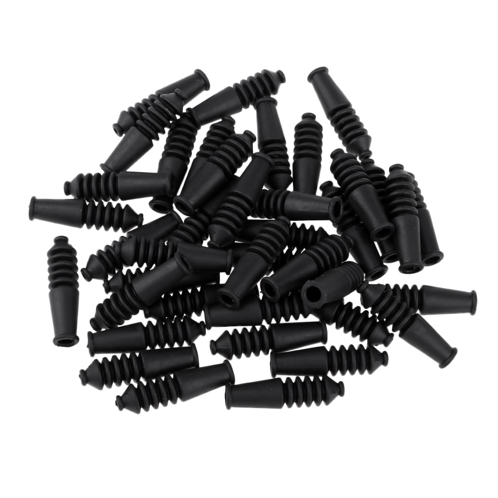 40 Pcs Bicycle V Brake Rubber Housing End Caps Bike Ferrules Ferrule