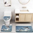 thumbnail image 1 of ABPHQTO Salto de delfines Juego de alfombras de baño de 3 piezas Alfombra de baño Alfombra de contorno y tapa de inodoro ABPHQTO  Cont-CHAPPLE-24386, 1 of 2
