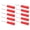 Red, variant on BIMZUC 10pcs Banana Jack Wire Piercing Probe PVC Appearance 2mm / 0.08in to 4mm / 0.16in Conversion Insulation Pins for Multimeter Electrical Tools Black