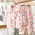 thumbnail image 1 of Pijamas de franela suave para niños y niñas, conjuntos de ropa de dormir con dibujos animados, Tops gruesos y cálidos con solapa y pantalones, invierno, 2023 xuanjing unisex, 1 of 2
