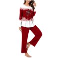 thumbnail image 5 of Summer !ChaoHeng Womens 2 Piece Outfit Lounge Set 2025 Christmas $10(Red,S), 5 of 7