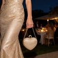 thumbnail image 1 of Heart Shaped Evening Clutch Bag For Women Chain Shoulder Handbag Rhinestone Party Purse Compact Formal Bag For Wedding Prom Dinner Event Stylish Mini Crossbody Handbag Black Gold Silver, 1 of 6